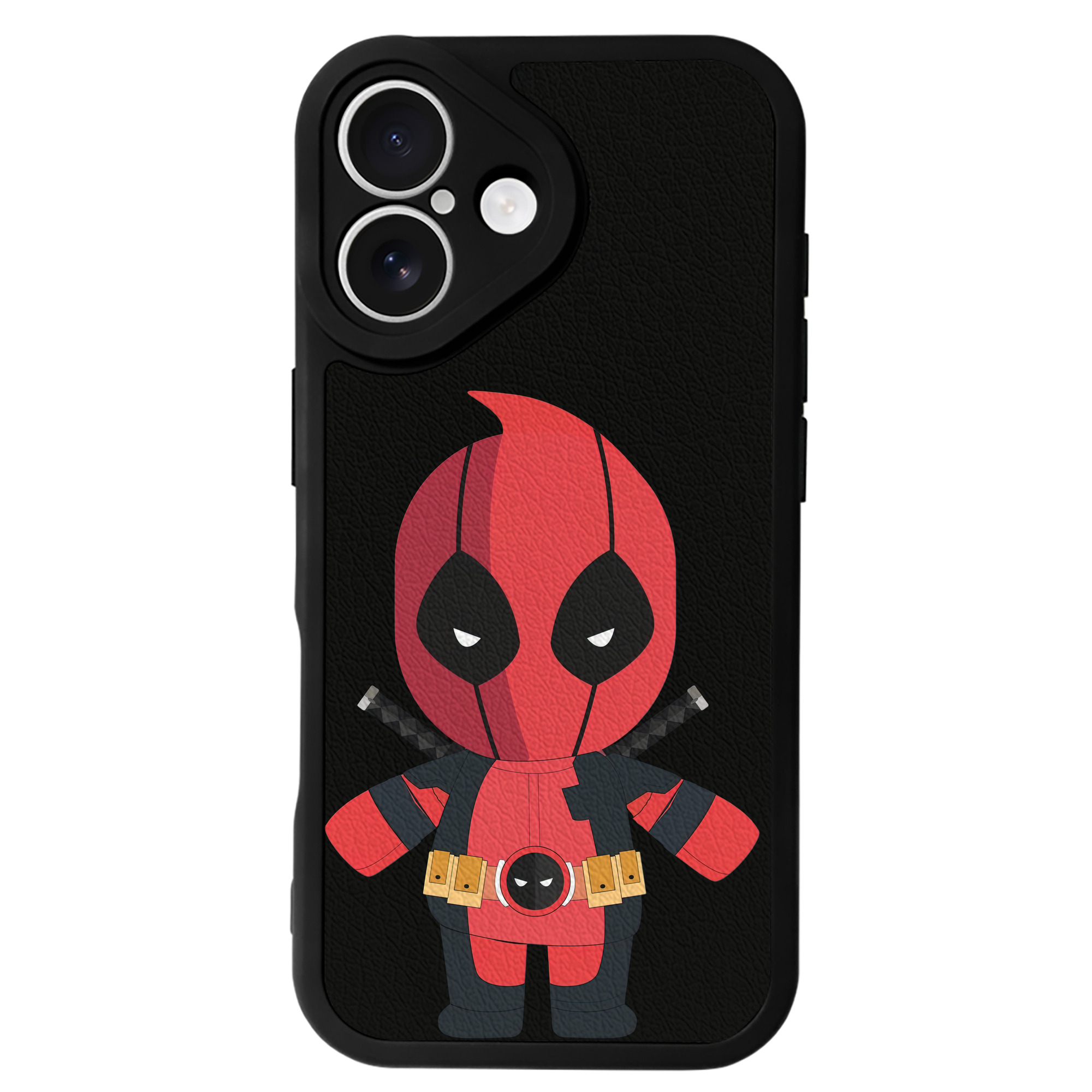 （画像用） Deadpool デッドプール 【iPhone 16シリーズ対応】シリコンスマホケース（レザー調） 材質：シリコン